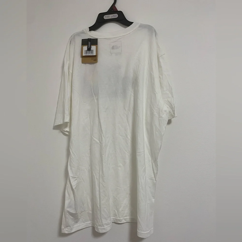 The North Face White Tee with Rainbow Logo